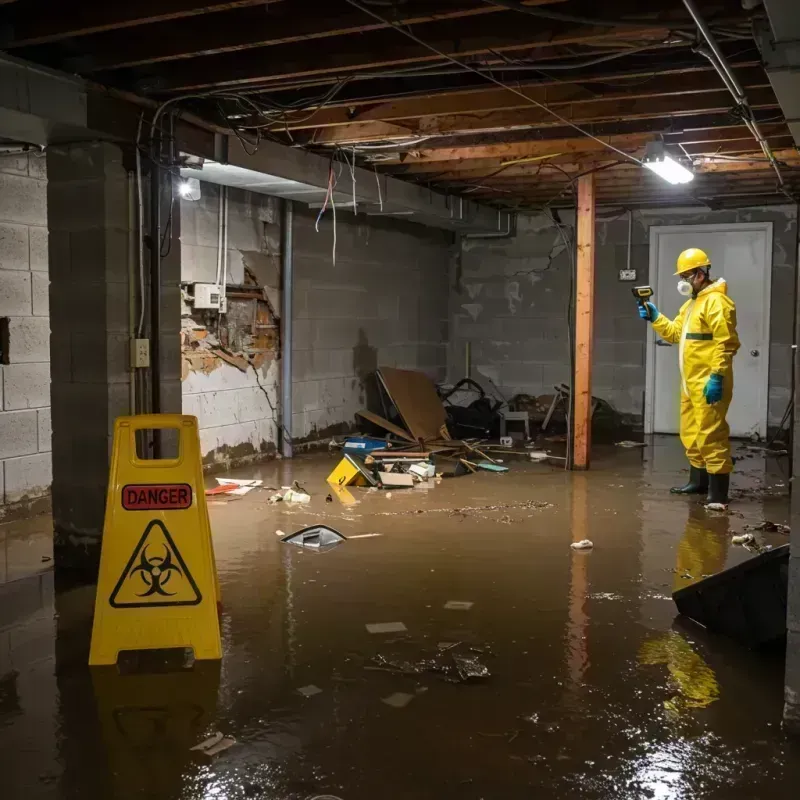 Flooded Basement Electrical Hazard in Bayfield, CO Property